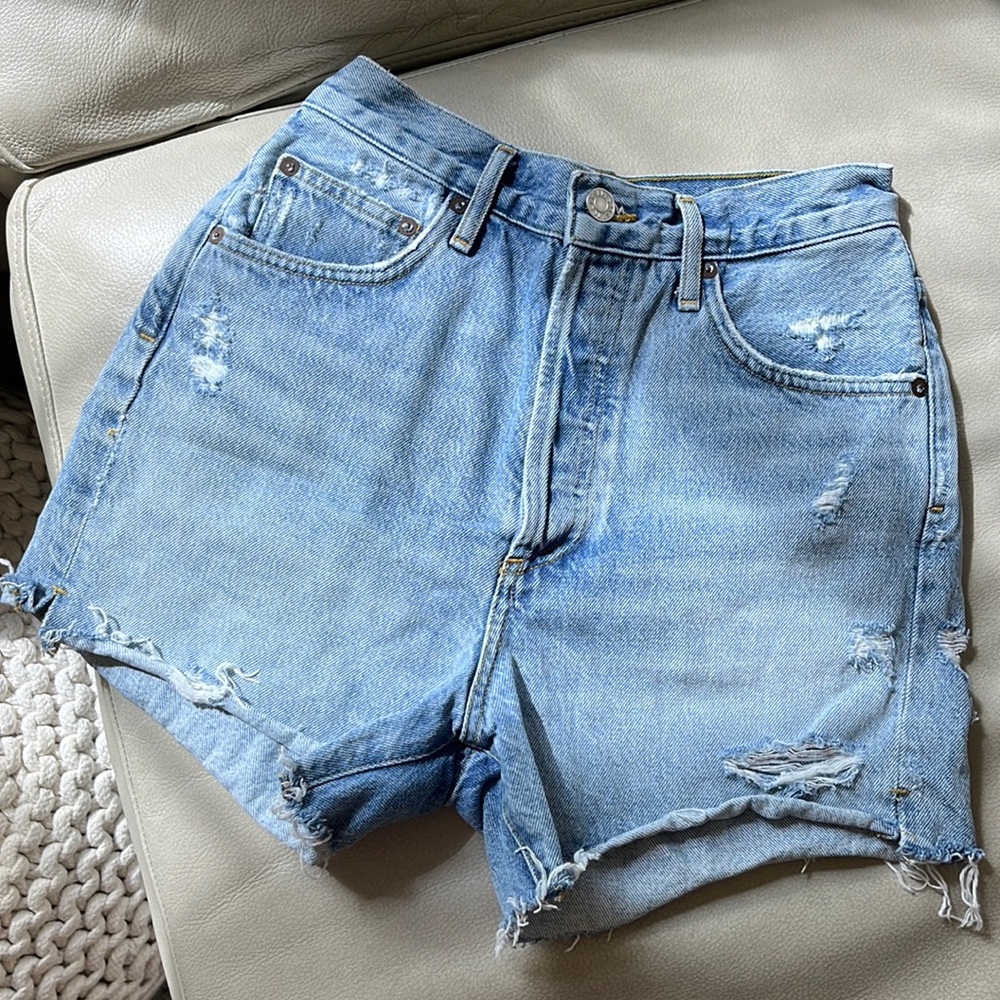 *SOLD* AGOLDE Dee high waist vintage cutoff denim shorts
